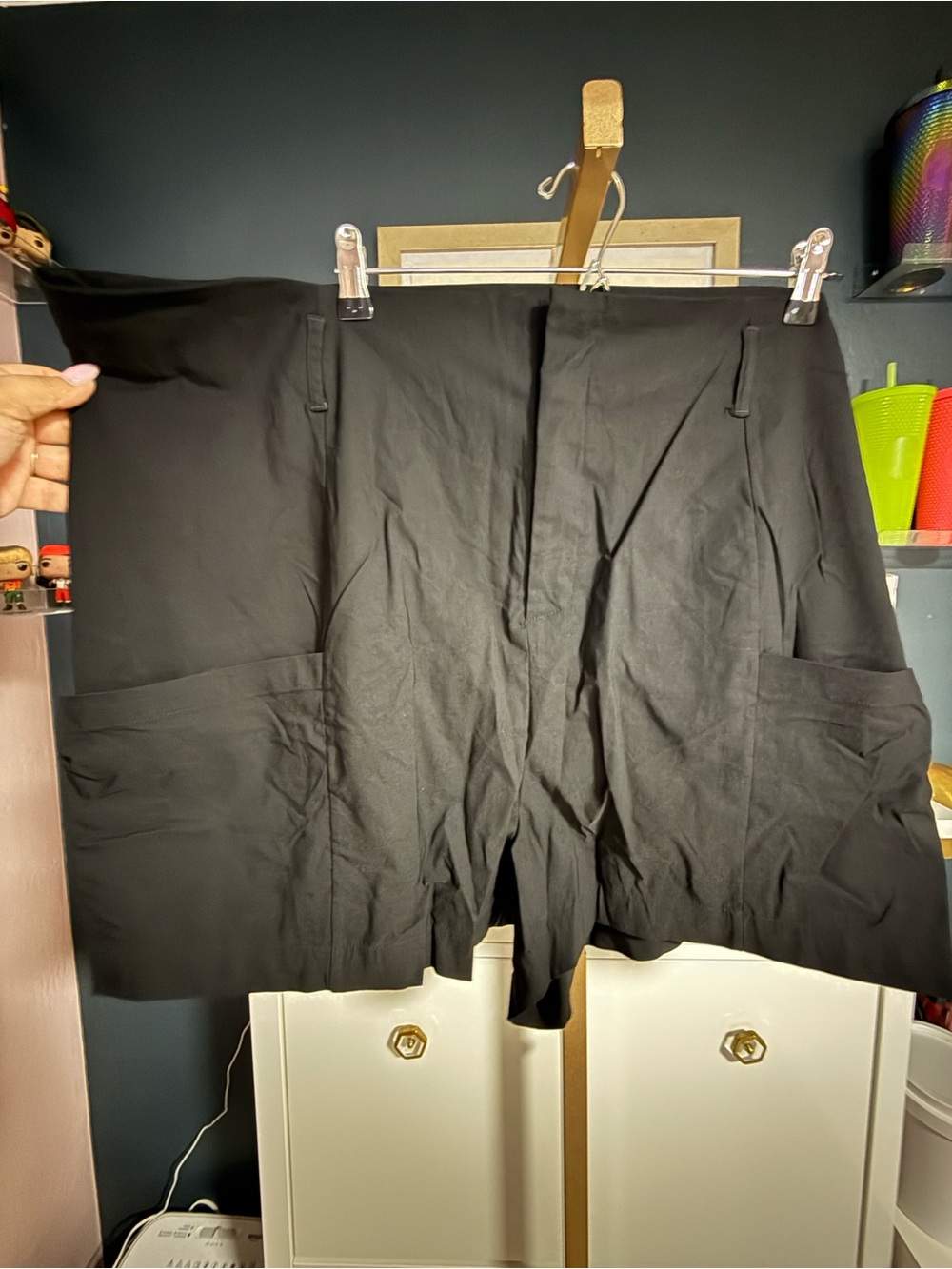 NWOT Unique Vintage Black High-Waist Shorts